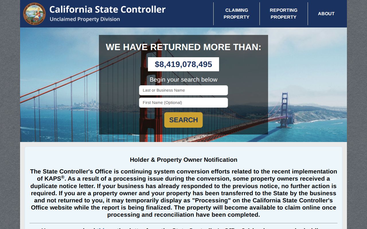 Yolo residents directory California unclaimed property search