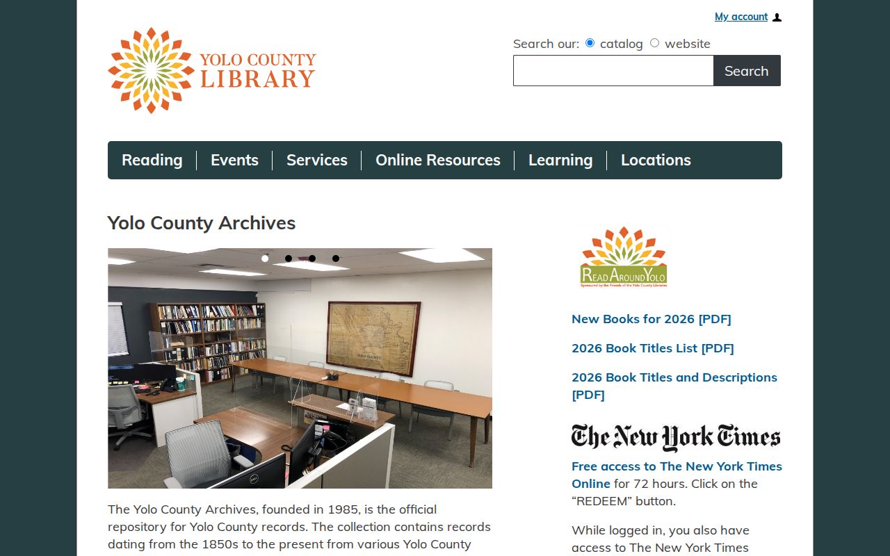 Yolo residents directory county archives holdings