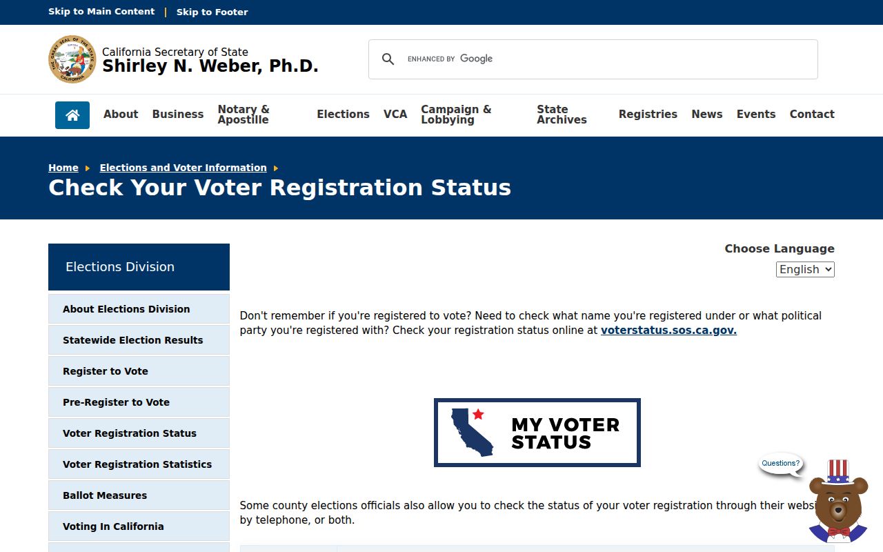 Yolo resident lookup California voter status form